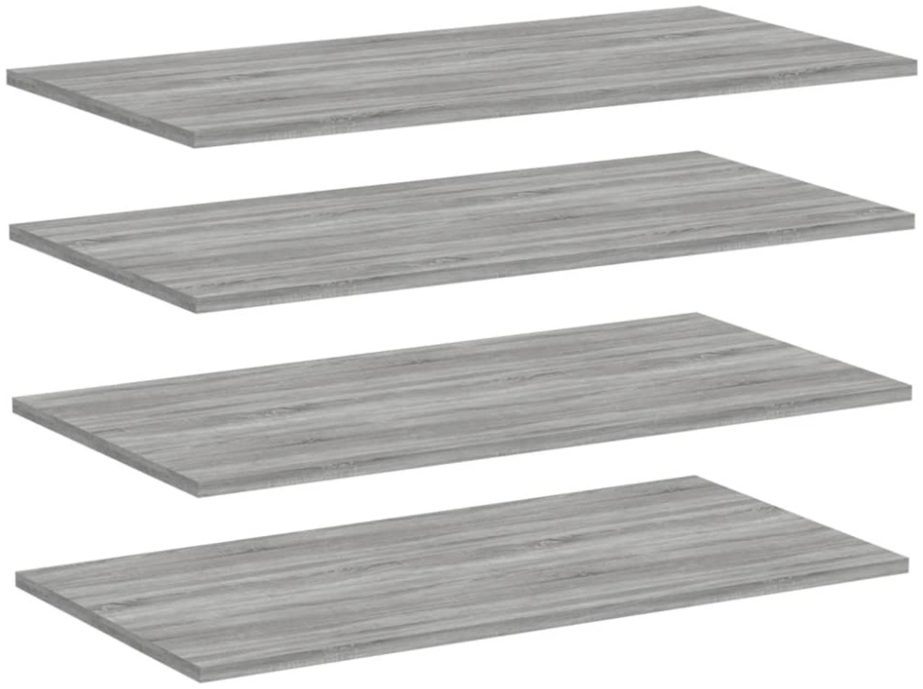 vidaXL Wandregale 4 Stk. Grau Sonoma 80x40x1,5 cm Holzwerkstoff 838275 Bild 1