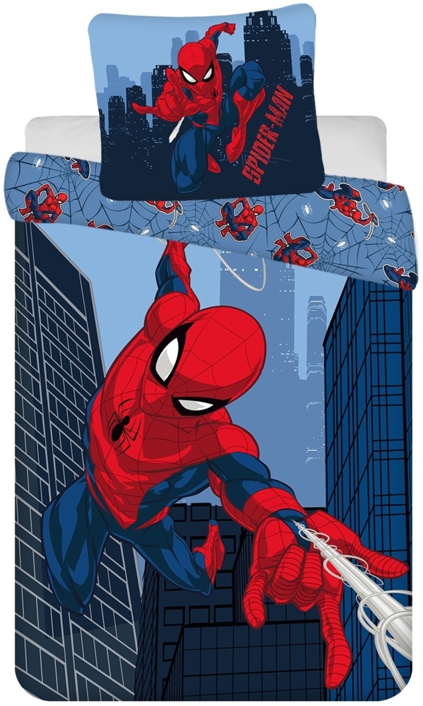 Spiderman Kuschelige Bettwäsche Baumwolle, 140x200 cm & 70x80 cm Bild 1