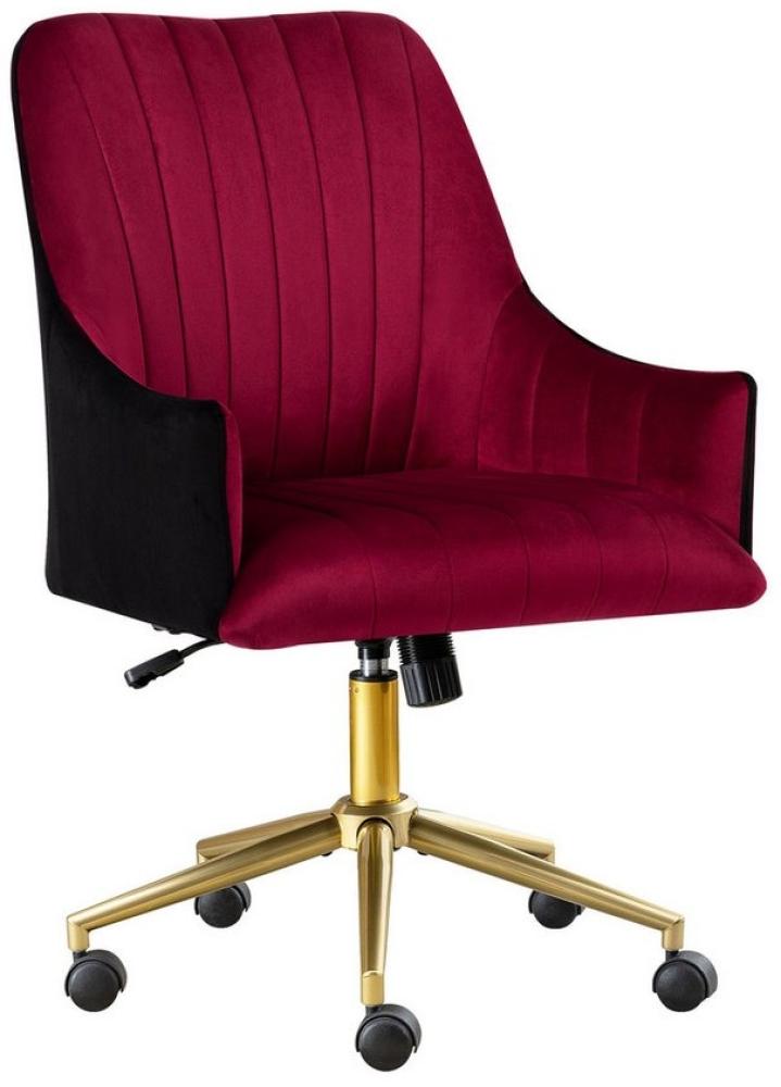 liebtech Gaming Chair Bürostuhl höhenverstellbarer Drehstuhl (Samt-Bürostuhl, Make-up-Stuhl, Sessel auf Rollen), Samtstuhl Schlafzimmer Büro 150 kg Bild 1