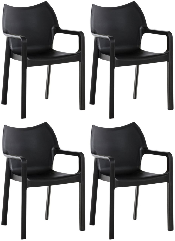 4er Set Stuhl Diva schwarz Bild 1