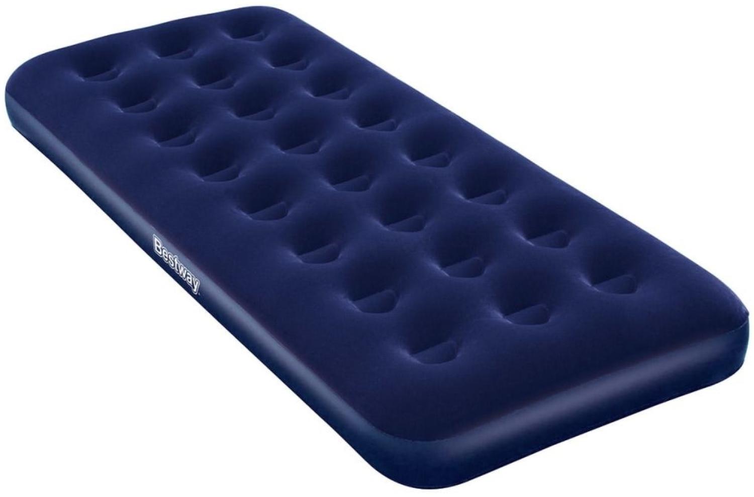 Bestway 'Luftmatratze', Aufblasbar, Beflockt, 185 × 76 × 22 cm, blau Bild 1