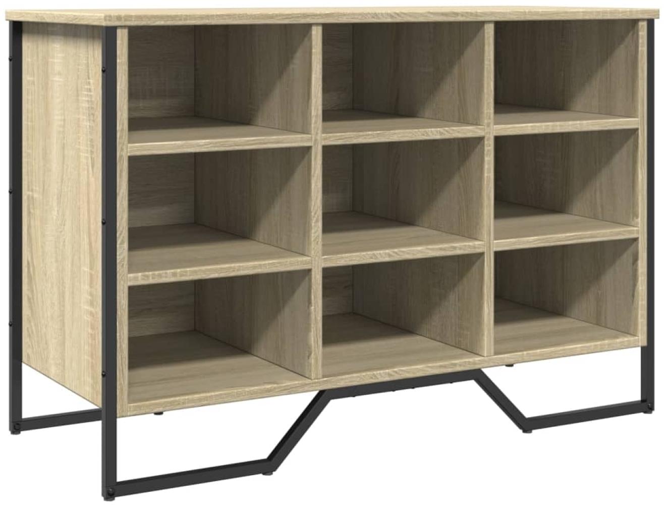 vidaXL Schuhregal Sonoma-Eiche 90x38x61,5 cm Holzwerkstoff 848645 Bild 1