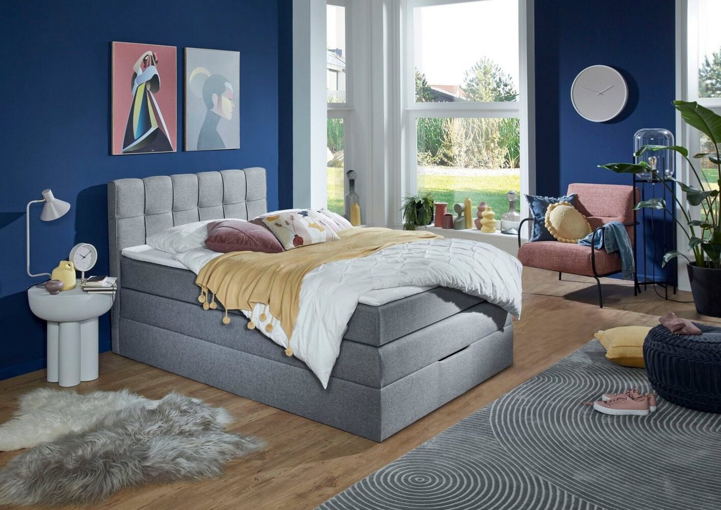 INOSIGN Boxspringbett Fornoli, inkl. Topper und Bettkasten, H3 in zwei Matratzenarten Bild 1