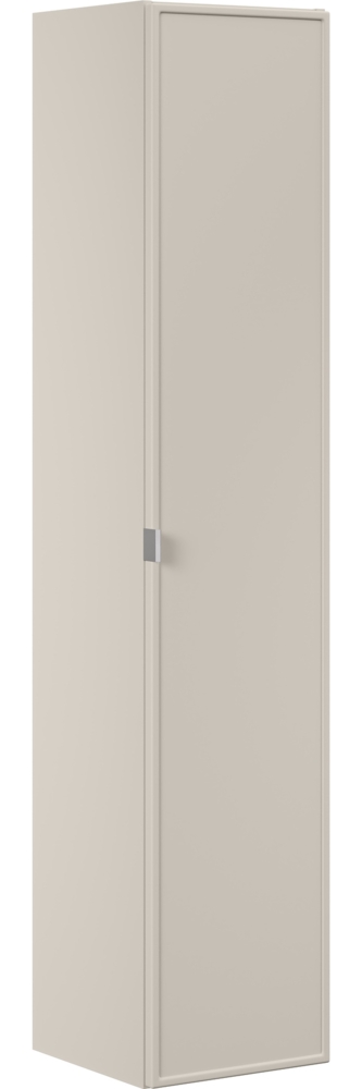 Hochschrank mit 1 Tür (140x25x35cm), Kaschmir matt Bild 1