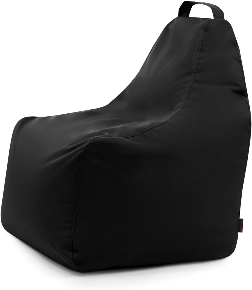 Sitzsack ‘Play‘, Bezugstoff - Colorin, 100% Olefin, Balck, 85x80x80 cm. Bild 1