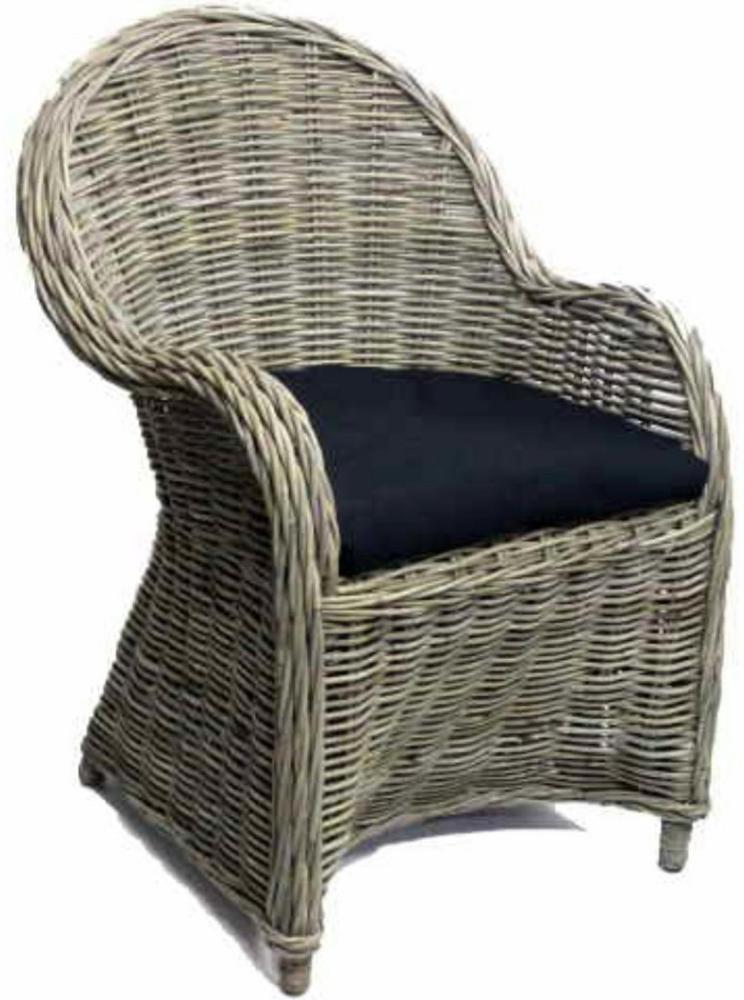 Van der Leeden Loungesessel Braun (1-St), Rattansessel, Korbsessel, Sessel, Naturprodukt, Handarbeit Bild 1