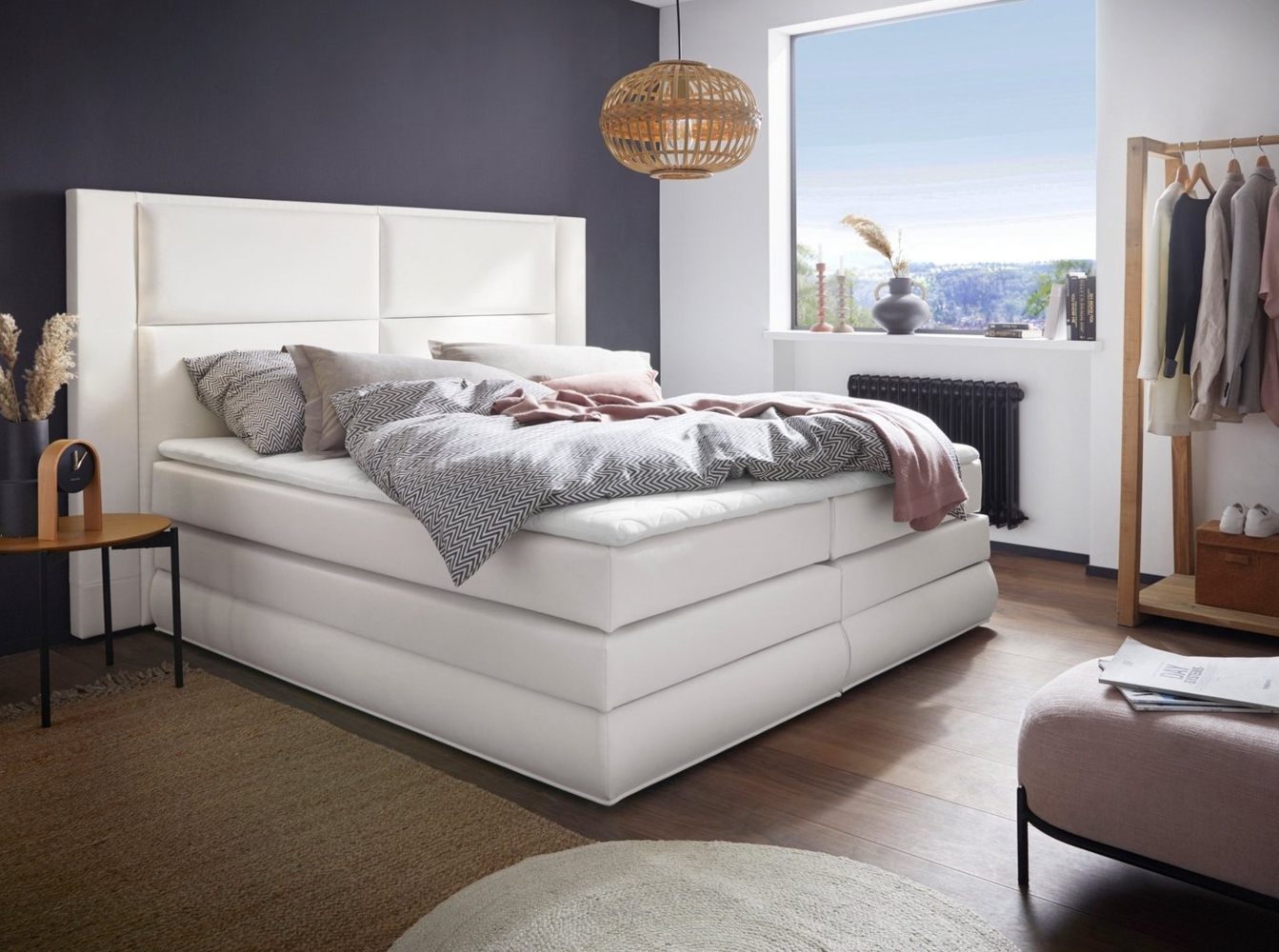 COLLECTION AB Boxspringbett Copenhagen, inklusive Bettkasten, Topper, wahlweise mit LED-Beleuchtung Bild 1