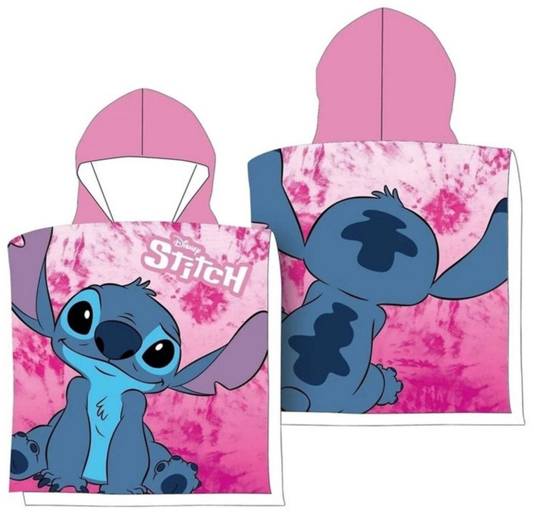 Disney Kapuzenhandtuch Badeponcho Stitch, 100% Baumwolle (1-St) Bild 1