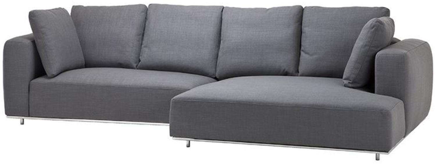 Casa Padrino Luxus Sofa Grau - Designer Ecksofa Bild 1