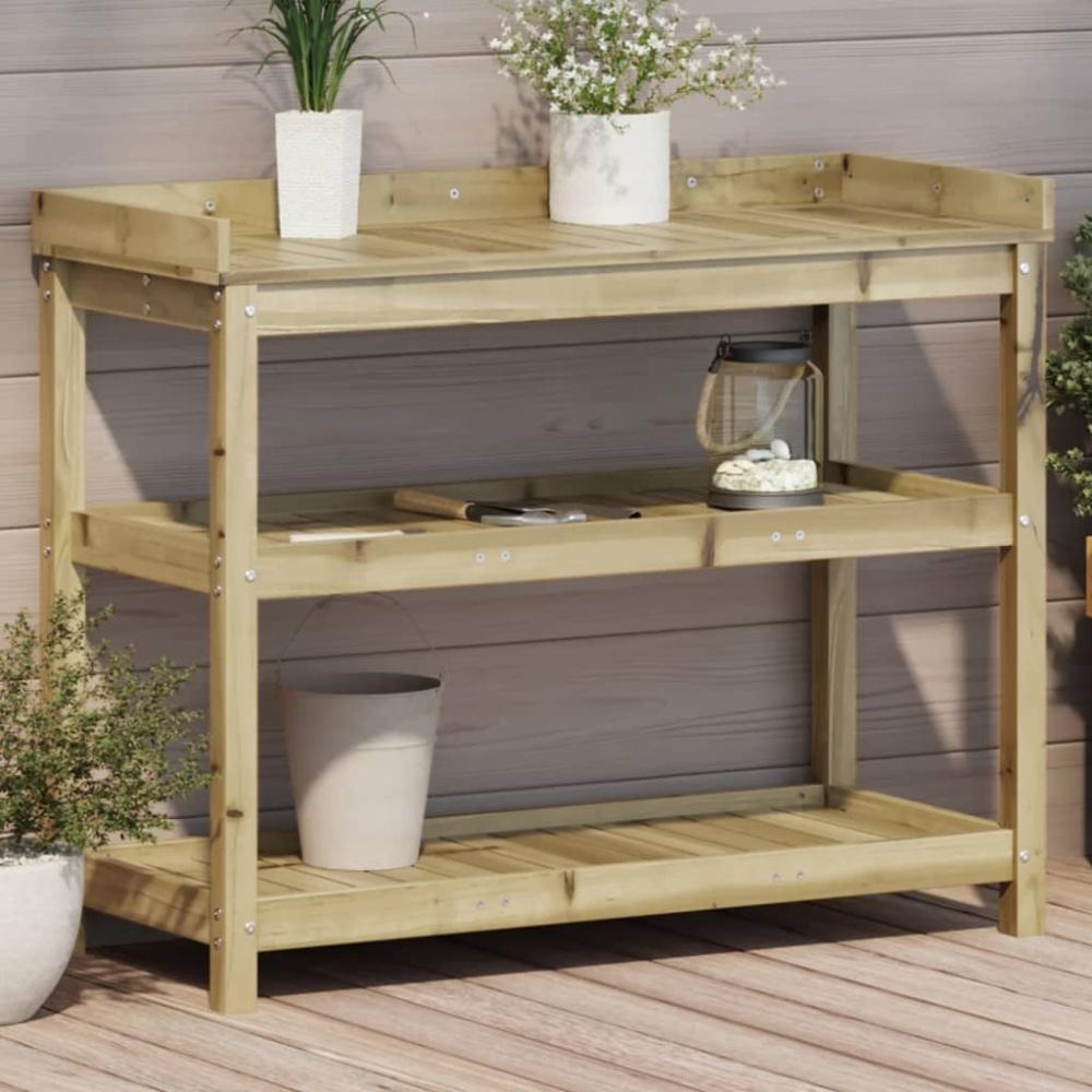 vidaXL Pflanztisch Ablagen 108x45x86,5 cm Imprägniertes Kiefernholz 832441 Bild 1