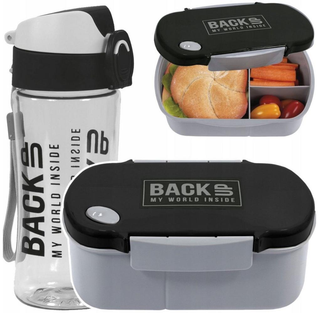 Festivalartikel Lunchbox Frühstücksset Trinkflasche aus TRITAN + Lunchbox BackUP Bild 1