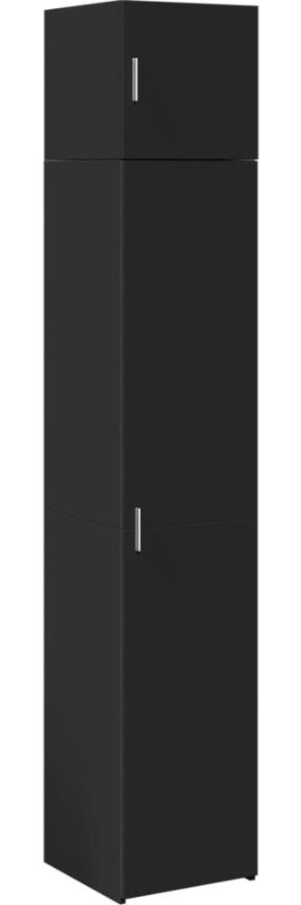 vidaXL Hochschrank Schmal Schwarz 40x42,5x225 cm Holzwerkstoff 3281274 Bild 1
