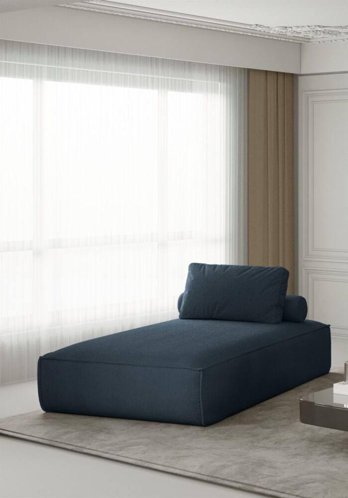 Chaiselongue Sezlong Liege CELES in Stoff Scala Ozeanblau Bild 1