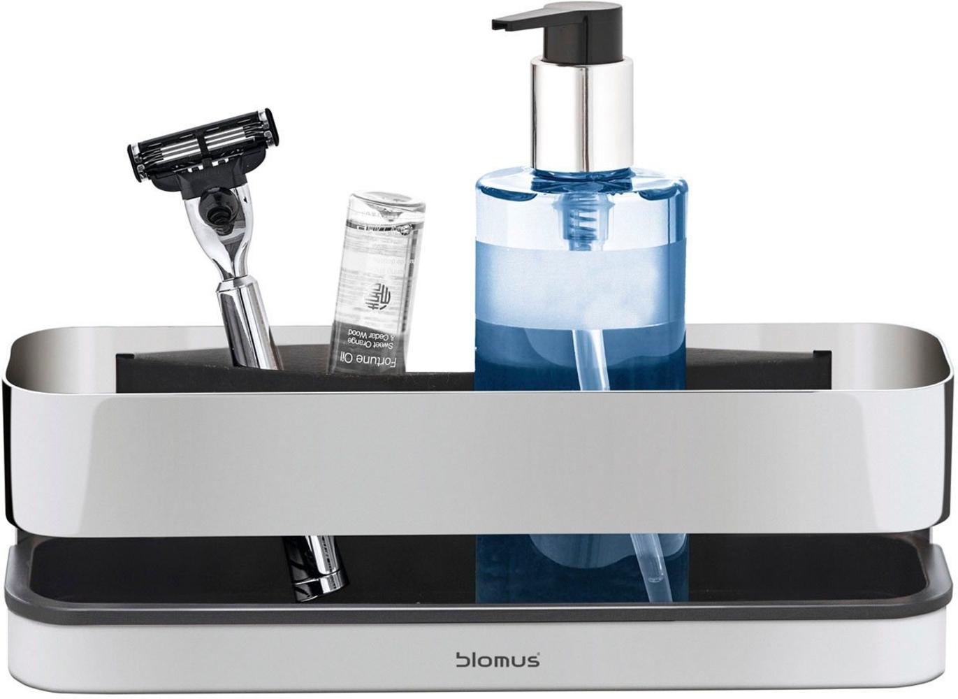 blomus Organizer NEXIO, Duschkorb, Edelstahl poliert, 25 x 12 cm Bild 1