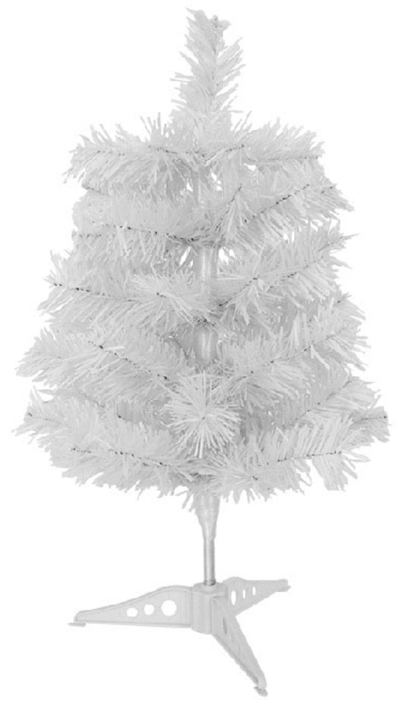 ABC 45 cm simulierter Weihnachtsbaum (weiß), Mini-Weihnachtsbaum für Dekoration Bild 1
