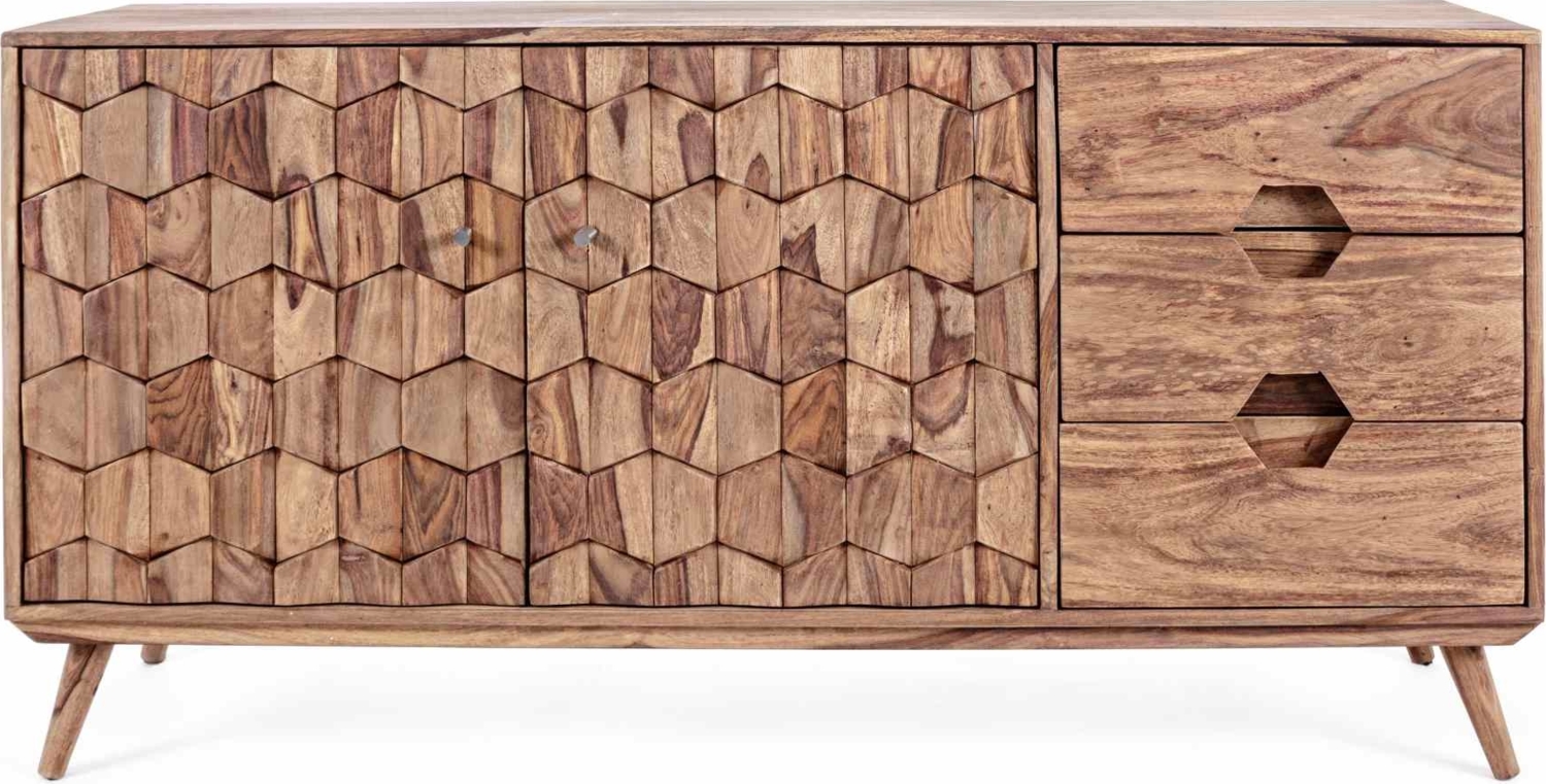 Sideboard Kant aus Sheeshamholz, 145 cm Bild 1