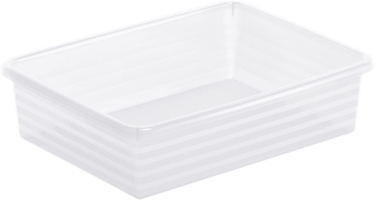 Rotho Formatkörbchen Linus A5, transparent platzsparende Ablage Bild 1