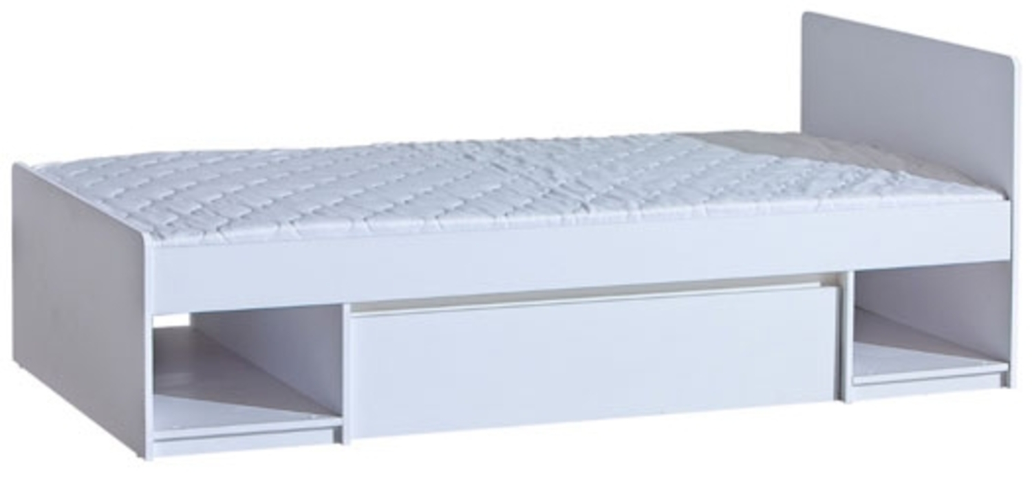 Bett Einzelbett Arcca 90x195 cm Farbe weiß Bild 1