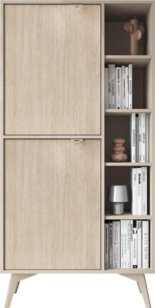 Standregal Forest RG80 (Farbe: Sandbeige / Scandi Fischgrät) Bild 1