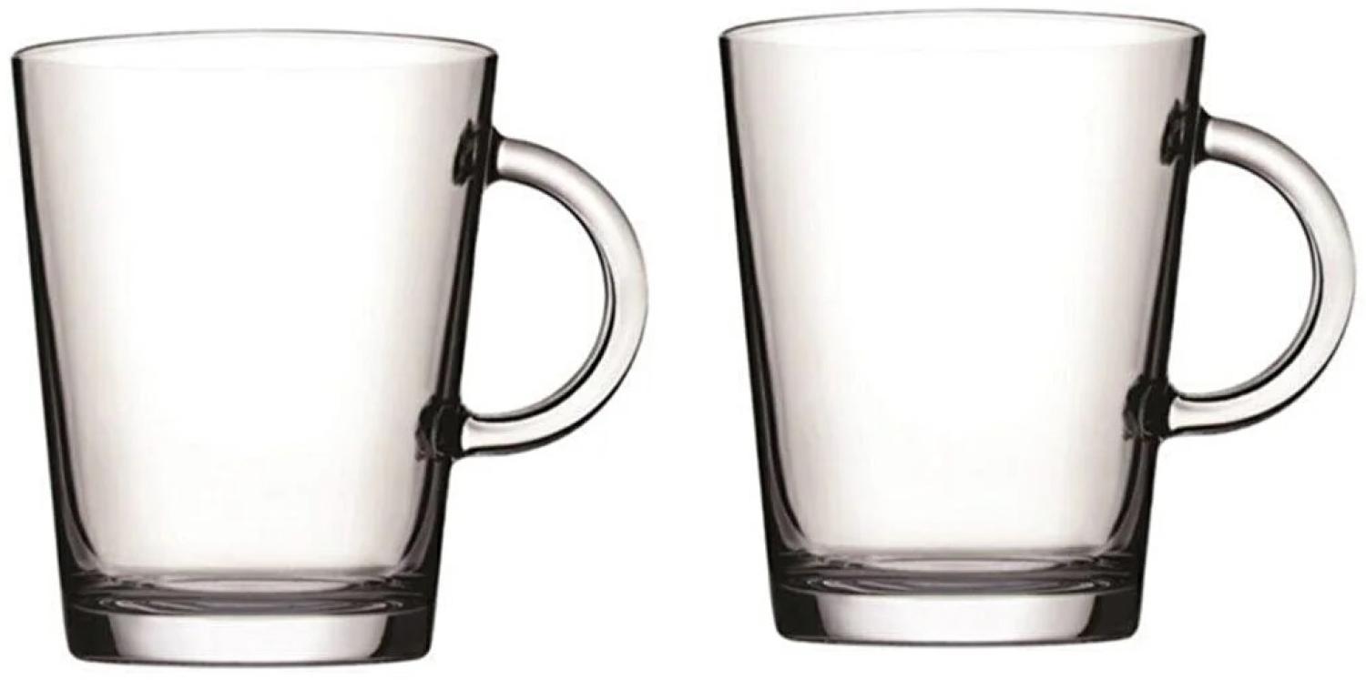 Pasabahce 2er set Wasserglas mit Griff TRIBECA aus Glas, transparent Bild 1