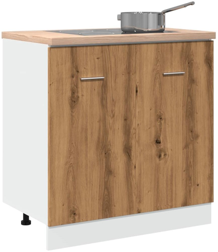 vidaXL Spülenunterschrank Artisan-Eiche 80x46x81,5 cm Holzwerkstoff 856078 Bild 1