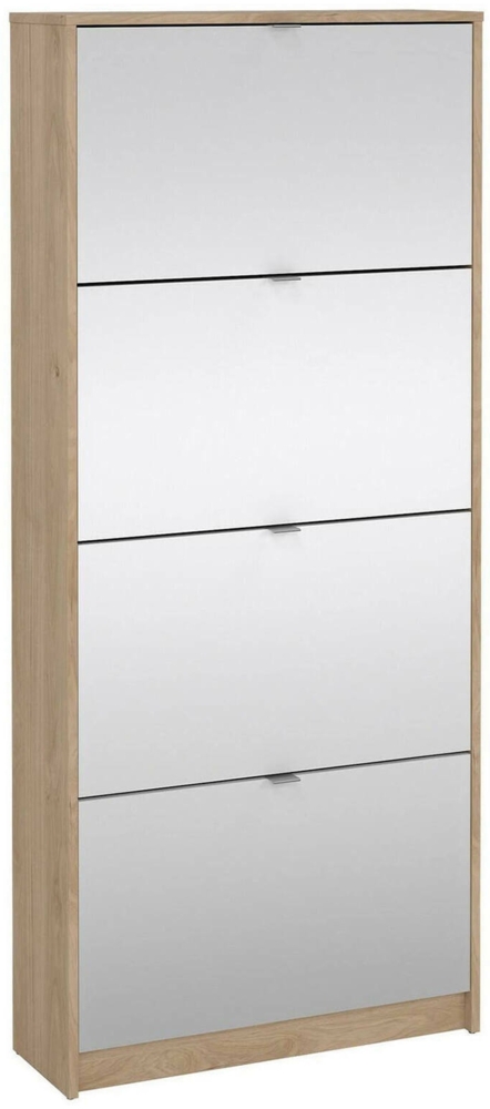 Dmora Schuhschrank Aepytus, Schuhregal, Mehrzweck-Eingangsgarderobe, Möbel für Schuhe, 70x24 h162 cm, Eiche Bild 1