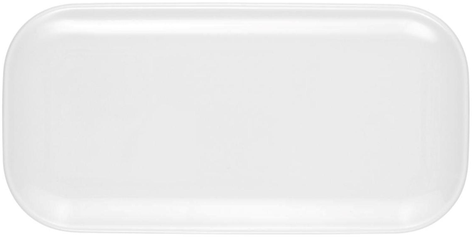 Seltmann Weiden No Limits Servierplatte/Deckel eckig 24x12 cm weiss 001.711597 Bild 1