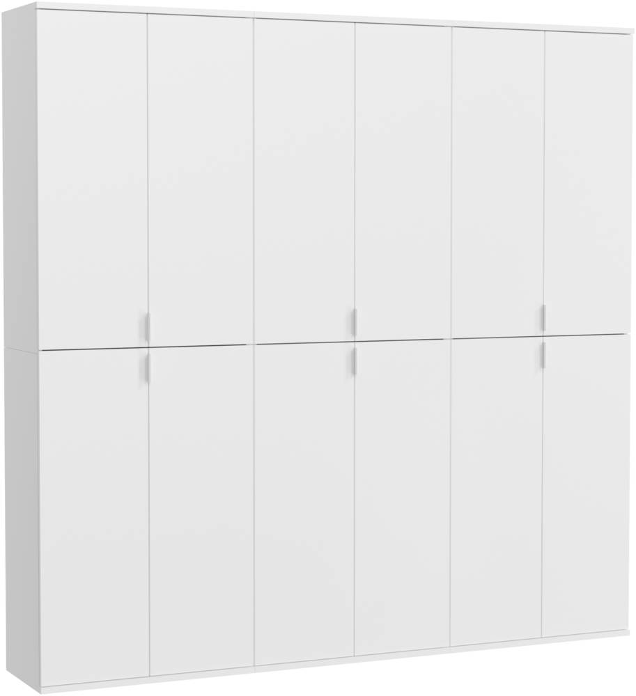 Garderobenschrank Set Projekt X V - Weiß / Hochglanz Bild 1