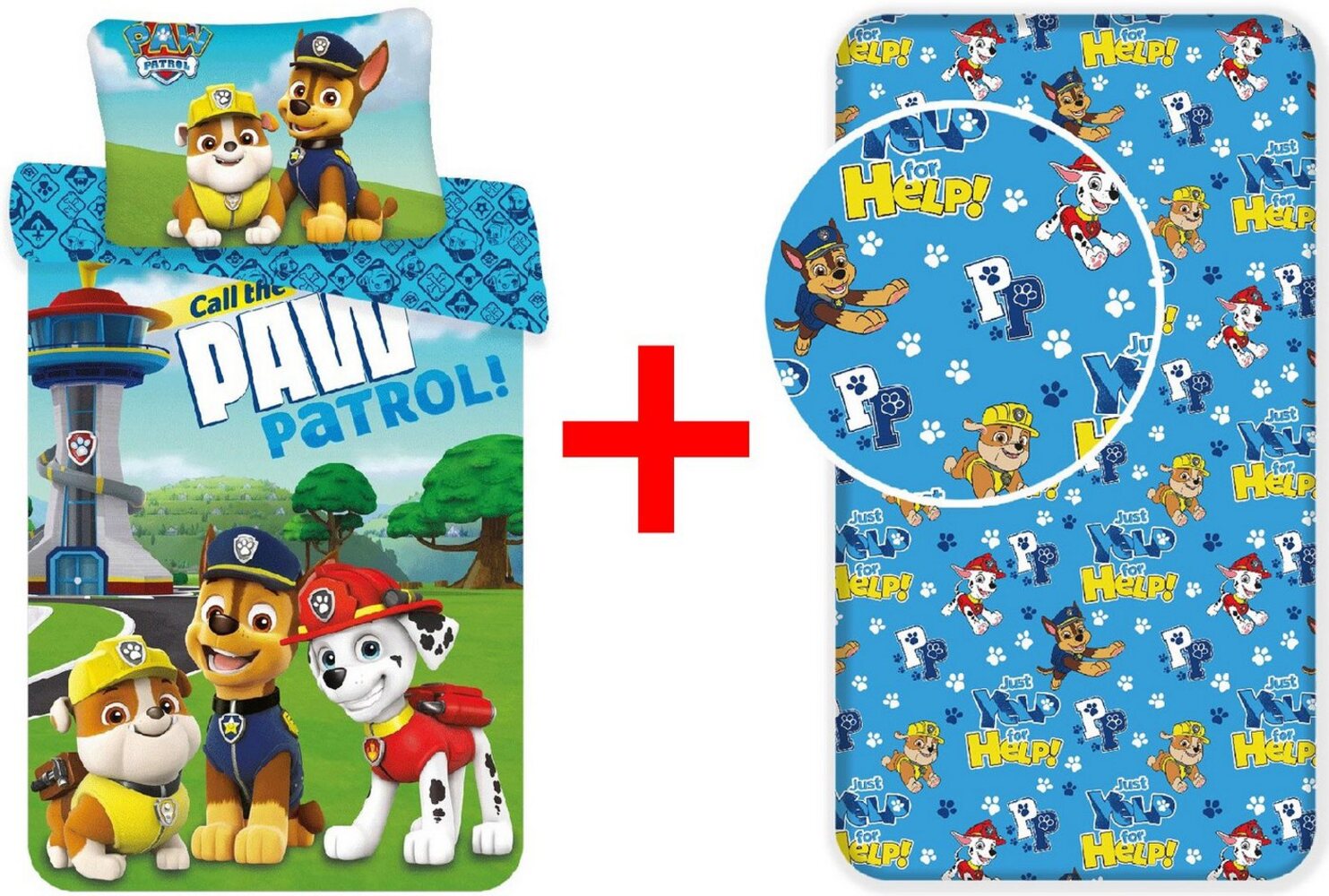 PAW PATROL Kinderbettwäsche Paw Patrol, 100% Baumwolle, 2 teilig Bild 1