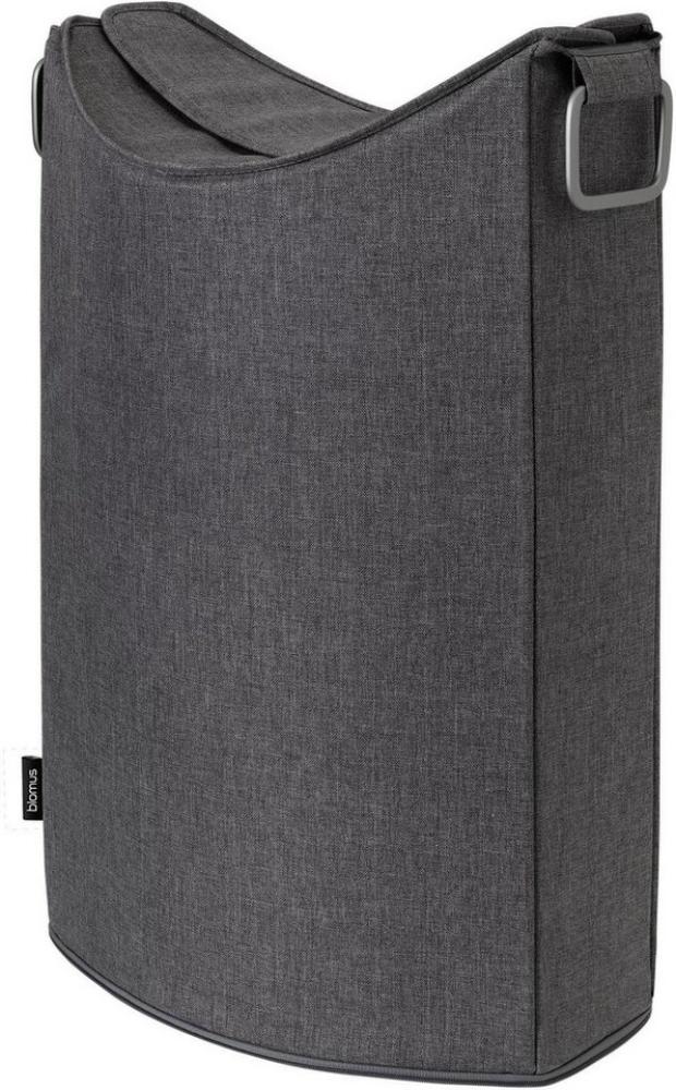 Blomus Wäschesammler Frisco Lounge, Wäschebox, Wäschebehälter, Kunstfaser, Aluminium matt pulverbeschichtet, Steel Gray, 65 L, 69255 Bild 1