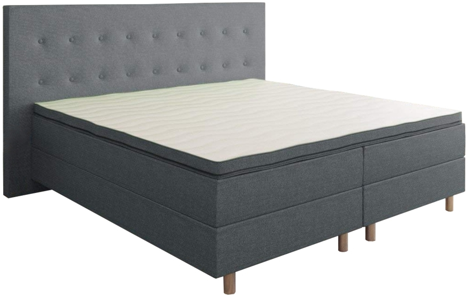 Best For You Boxspringbett Neo First Class Bett Polsterbett Grau Viele Größen 160x200 Bild 1