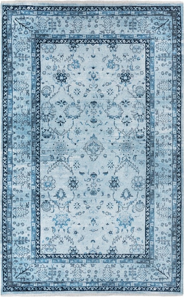 Tesso Living Designteppich ARMAND Teppich Wohnzimmer, Vintage Look, Orientalisch, bedruckt, Rechteckig, BOHO, Flachgewebe, mit klassischen Fransen Bild 1