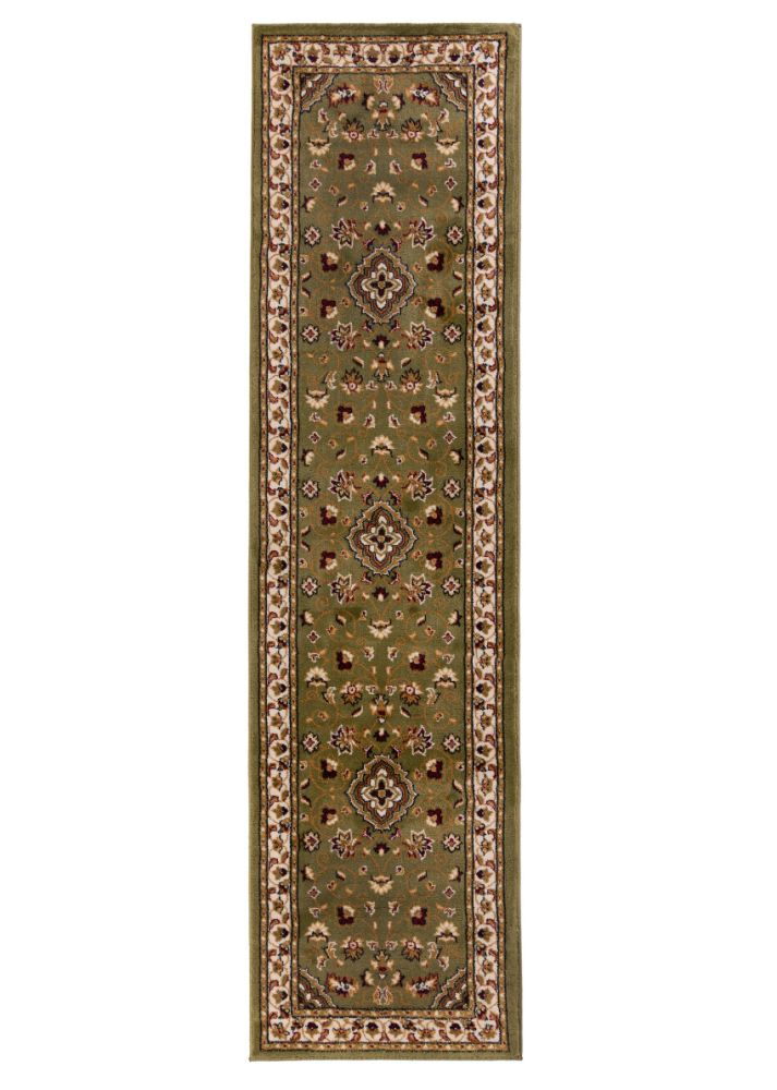 Kadima Design Traditioneller Teppich in Trendfarben "Glazert". Farbe: Grün, 60x230 cm Bild 1