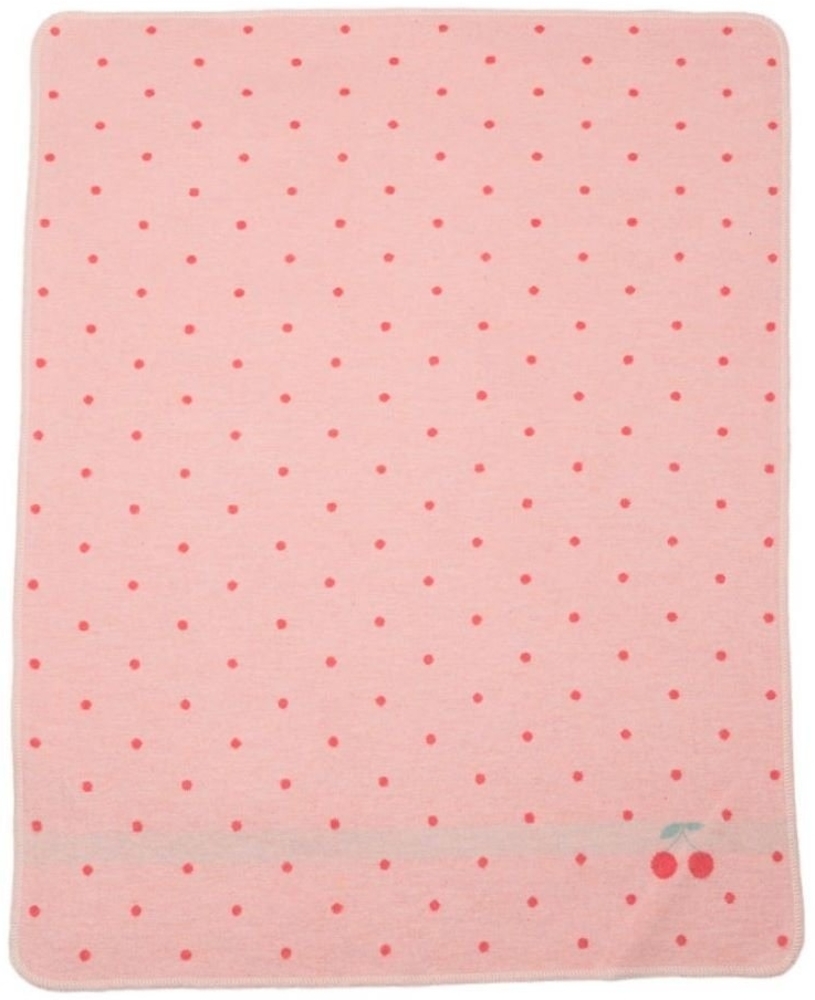 Babydecke Juwel 'Kirschen' 70 x 90 cm Altrosa, DAVID FUSSENEGGER Bild 1