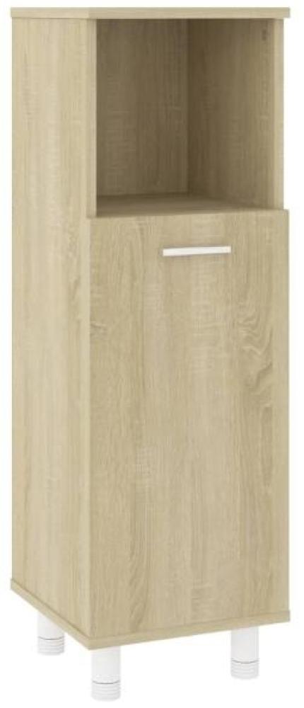 vidaXL Badezimmerschrank Sonoma-Eiche 30x30x95 cm Spanplatte [802618] Bild 1