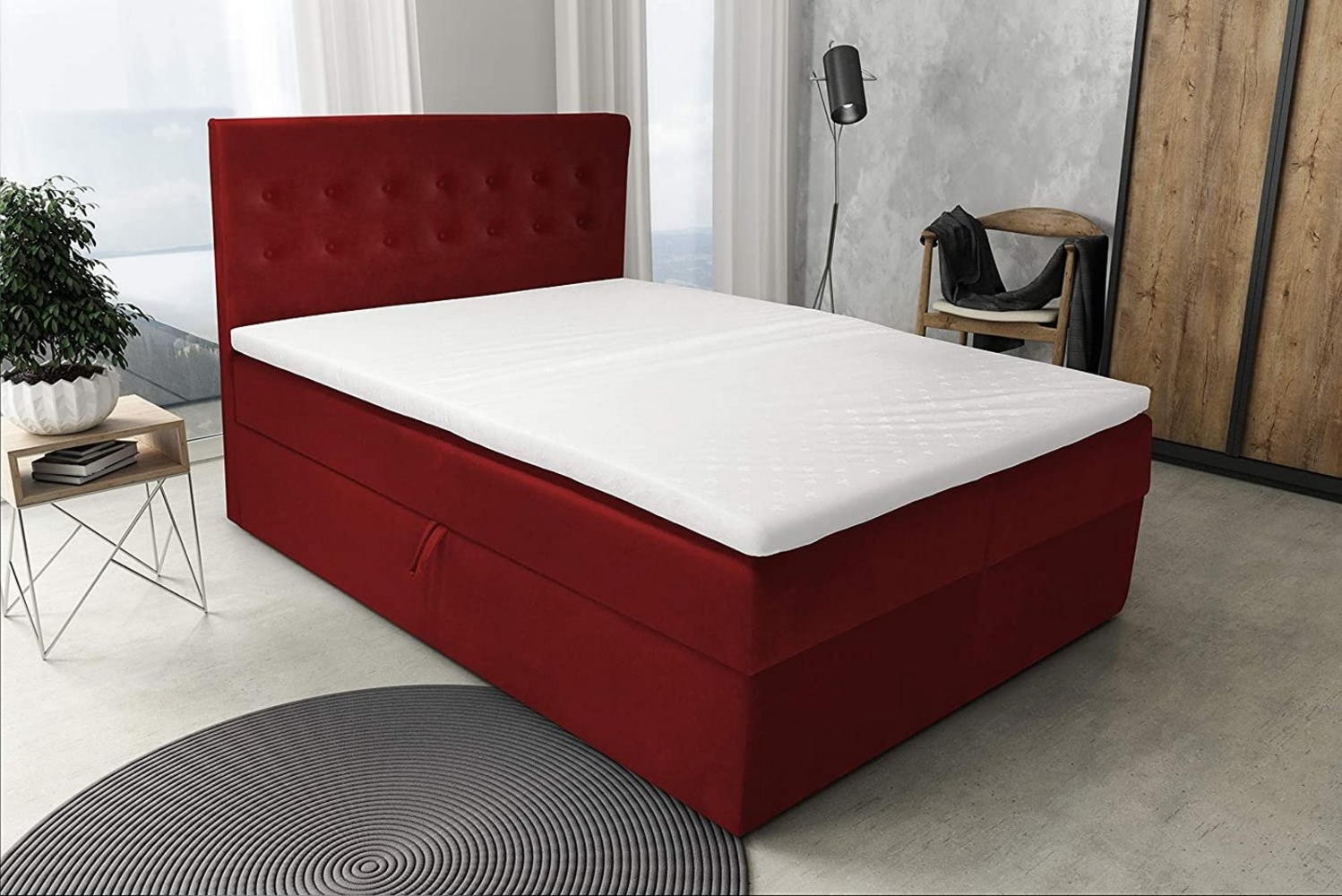 Best for Home Boxspringbett S-Deluxe, mit Bettkasten und Topper Bild 1