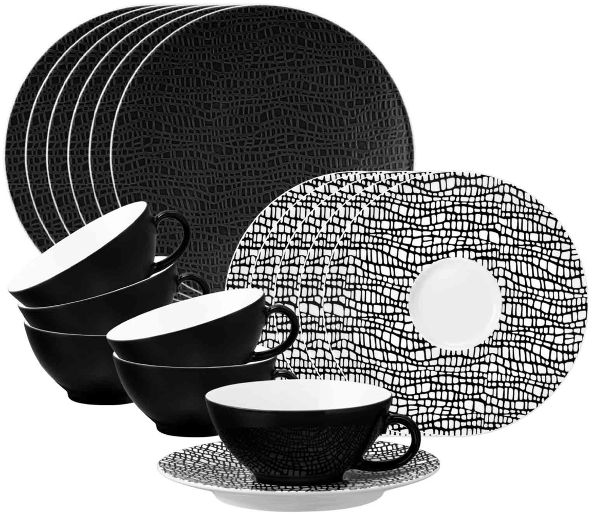 Seltmann Weiden Life Fashion Teeservice 18-teilig - Glamorous Black Bild 1