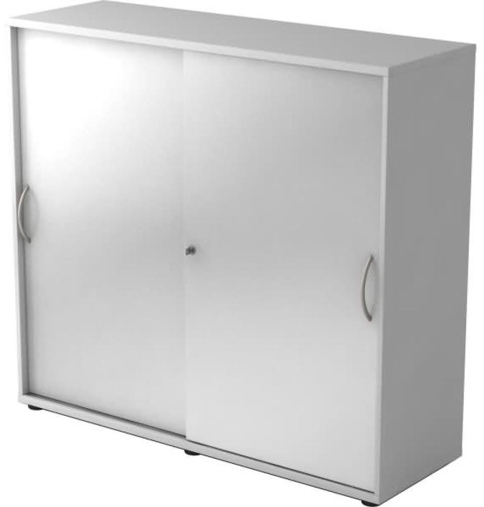 Schiebetürschrank 3OH 120cm BM Grau / Silber Bild 1