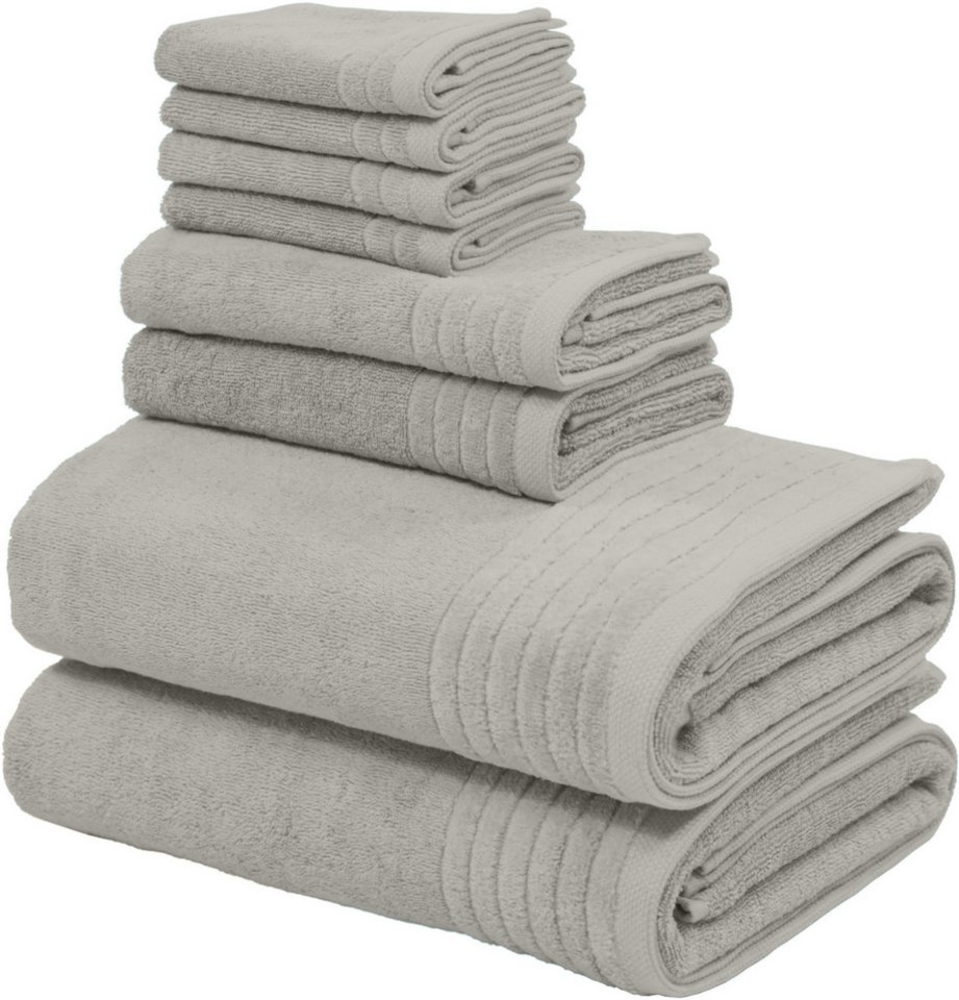 my home Handtuch Set Sanremo Premium, Premium Handtücher, 600 gr/m², dicke Qualität, Frottier (Set, 8-St), Duschtücher, Handtücher, Seiftücher, 100% Baumwolle, 5 Jahre Garantie Bild 1