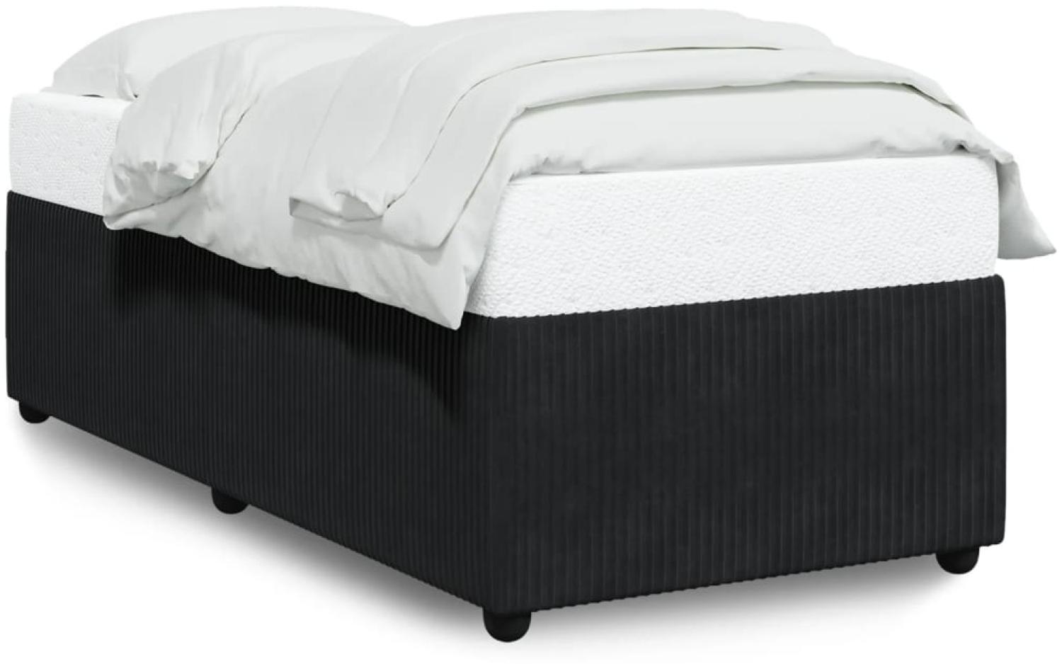 vidaXL Bettgestell Schwarz 80x200 cm Samt 3284972 Bild 1