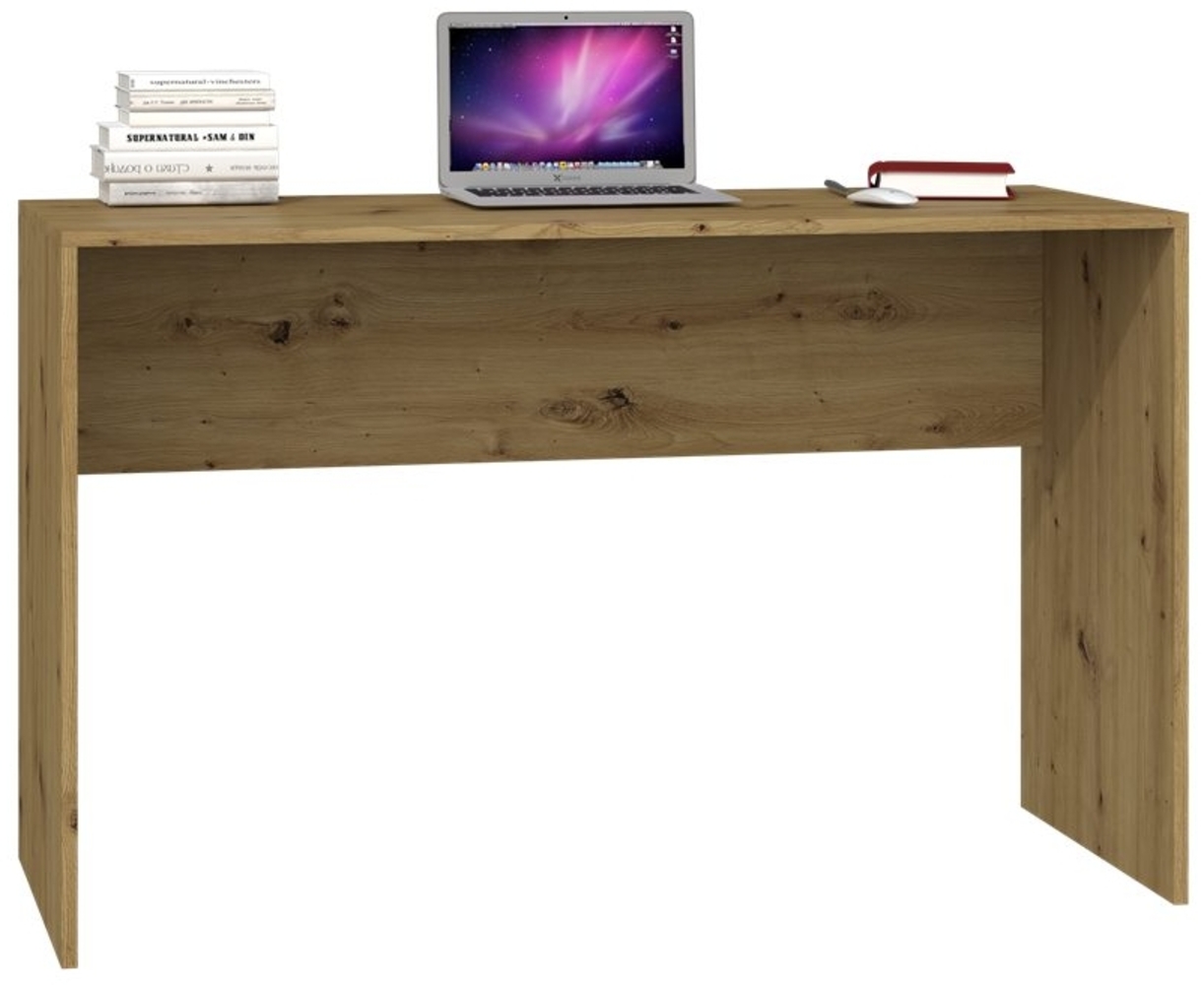 TOPESHOP Computertisch PC/Laptop: Der unverzichtbare Computertisch handwerkliche eiche (H 76 x T 50 x B 120 cm) Bild 1