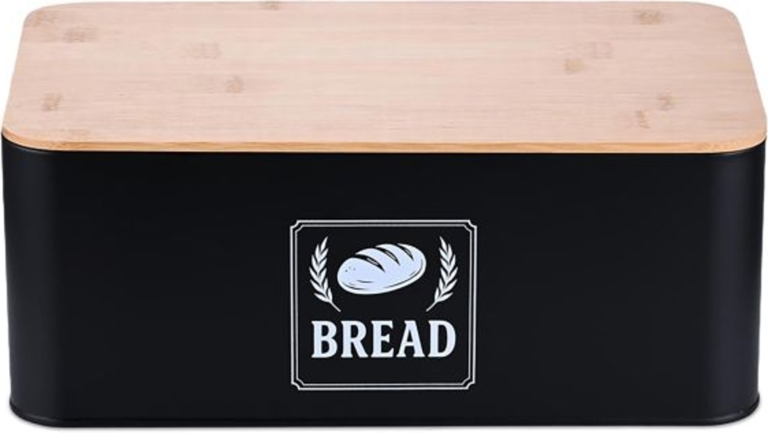 Brotkasten mit Bambusdeckel Retro-Design 10051569_46 Bild 1