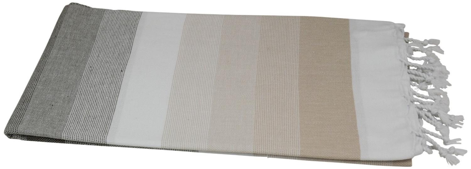 Hamamtuch Pestemal beige braun 100x180 cm "Alea" Bild 1