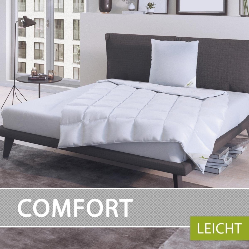 BettwarenShop Daunendecke Comfort leicht, Füllung: 60% Daunen, 40% Federn|155x200 cm Bild 1