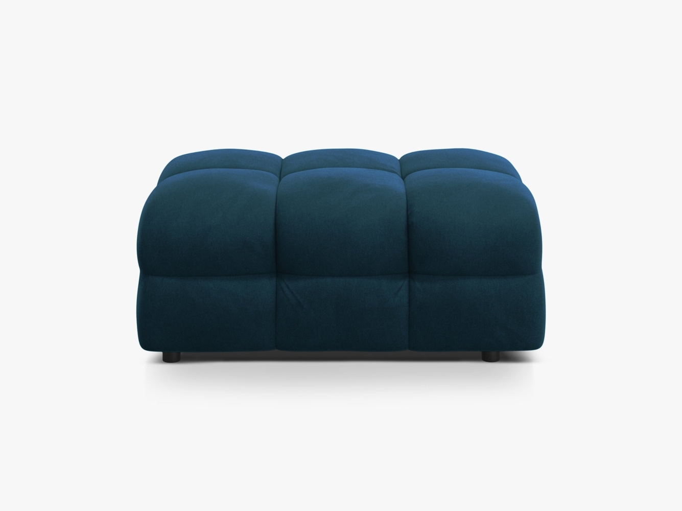 Micadoni Hocker Kendal 1-Sitzer Samt Magic Velvet Marineblau Bild 1