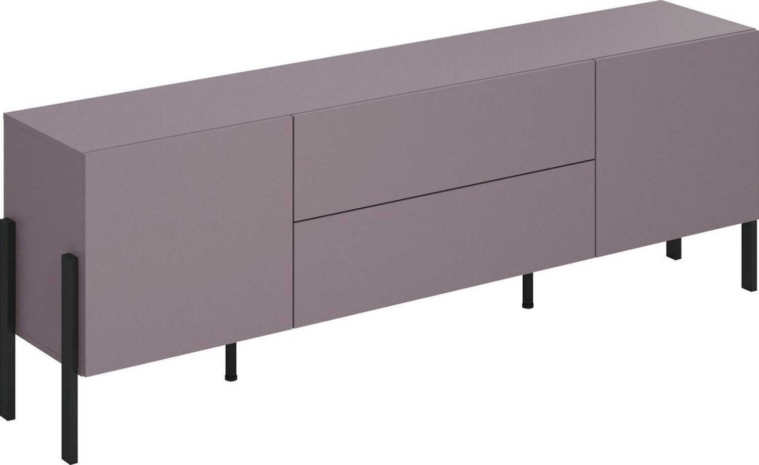 INOSIGN Lowboard Jukon,Breite 200 cm, moderne grifflose TV-Kommode,2 Türen/2 Schubladen, TV-Schrank mit viel Stauraum, TV-Board, push-to-open-Funktion Bild 1