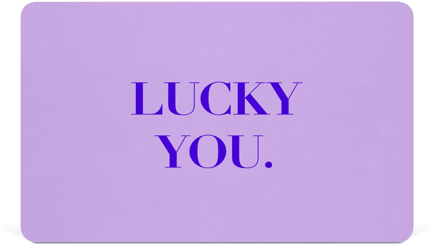 Frühstücksbrett DESIGN@HOME LUCKY YOU (LBH 23.30x14.30x. 20 cm) Bild 1