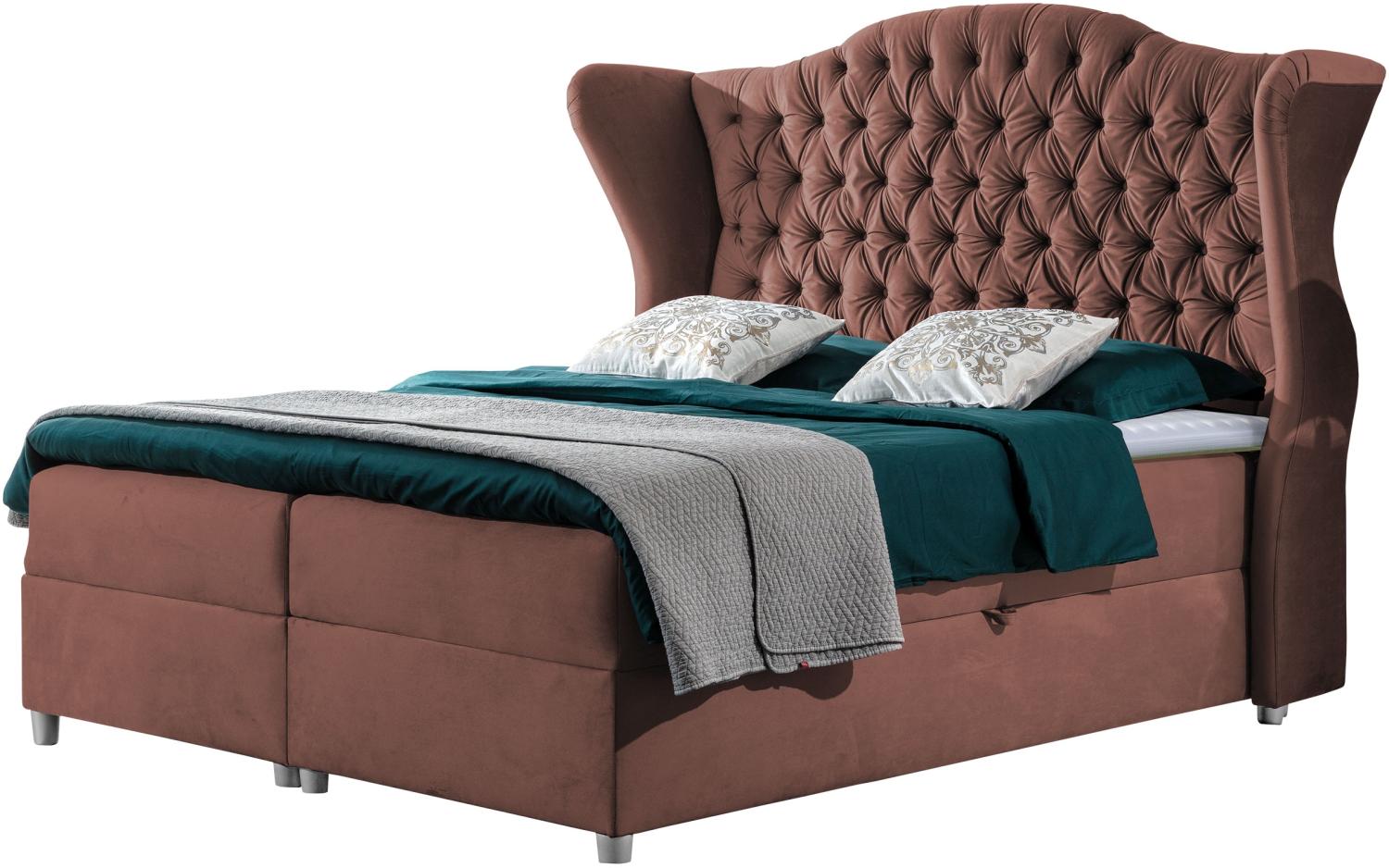 Boxspringbett Caltha, Rosa Bild 1