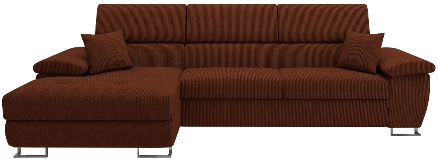 Ecksofa Cotere Mini Cord (Farbe: Poso 39, Seite: Links) Bild 1