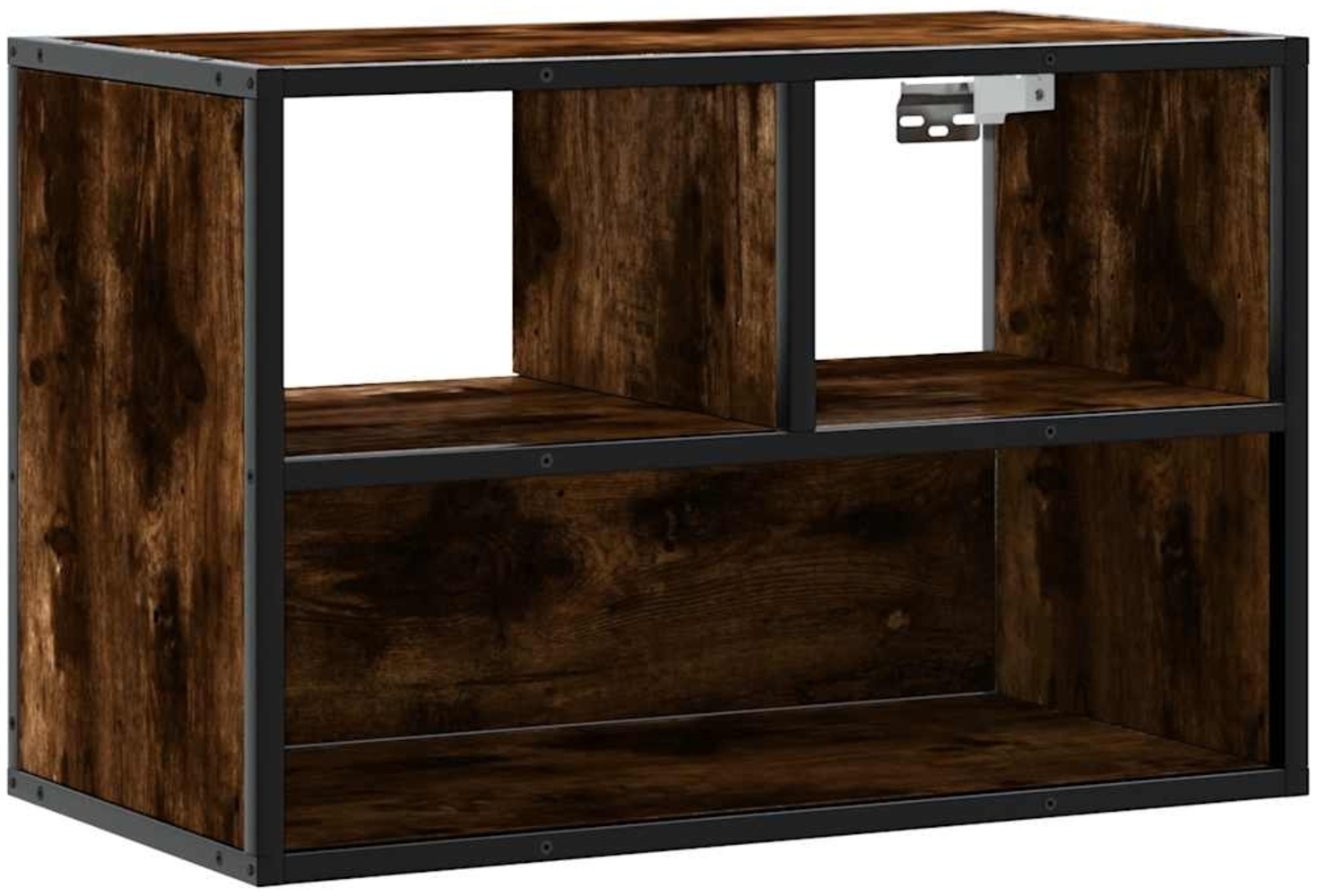 vidaXL TV-Schrank Räuchereiche 60x31x39,5 cm Holzwerkstoff und Metall 848916 Bild 1